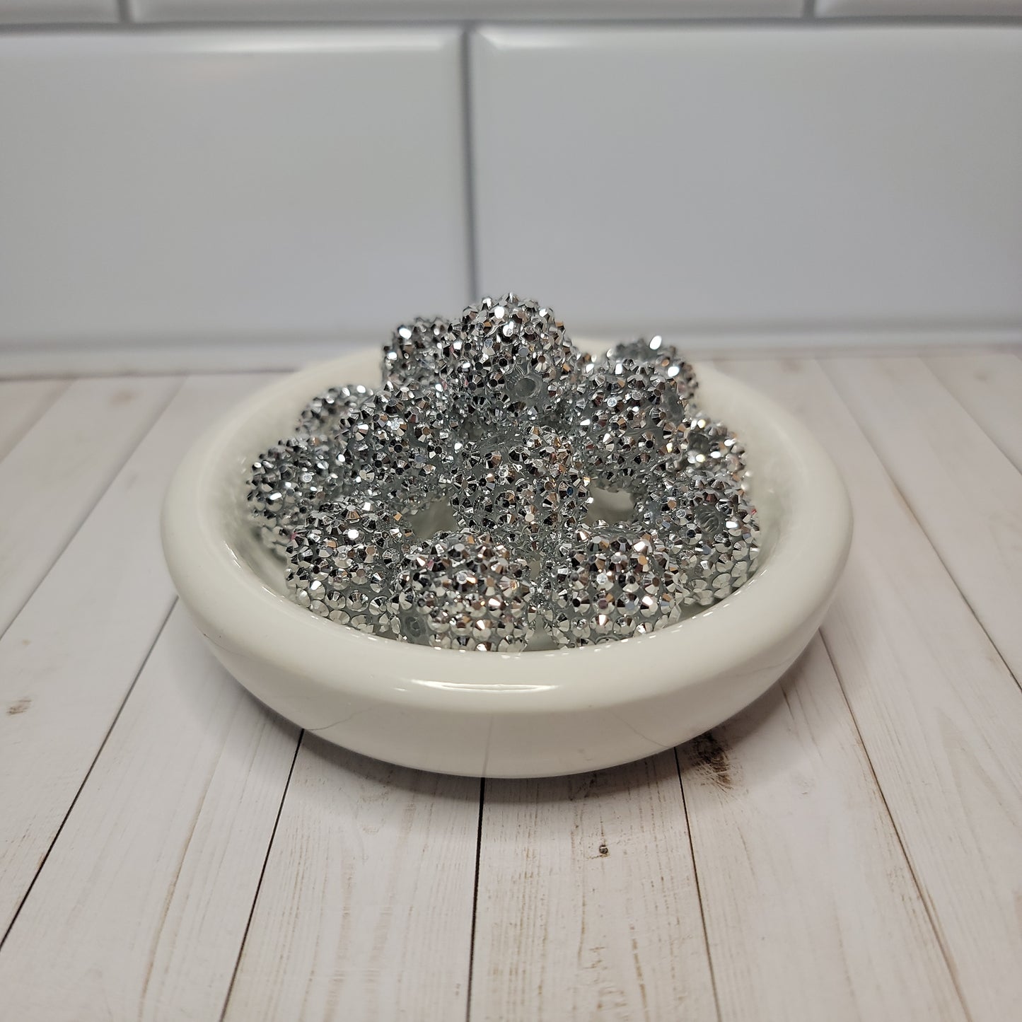 20mm Glamour Chrome Beads