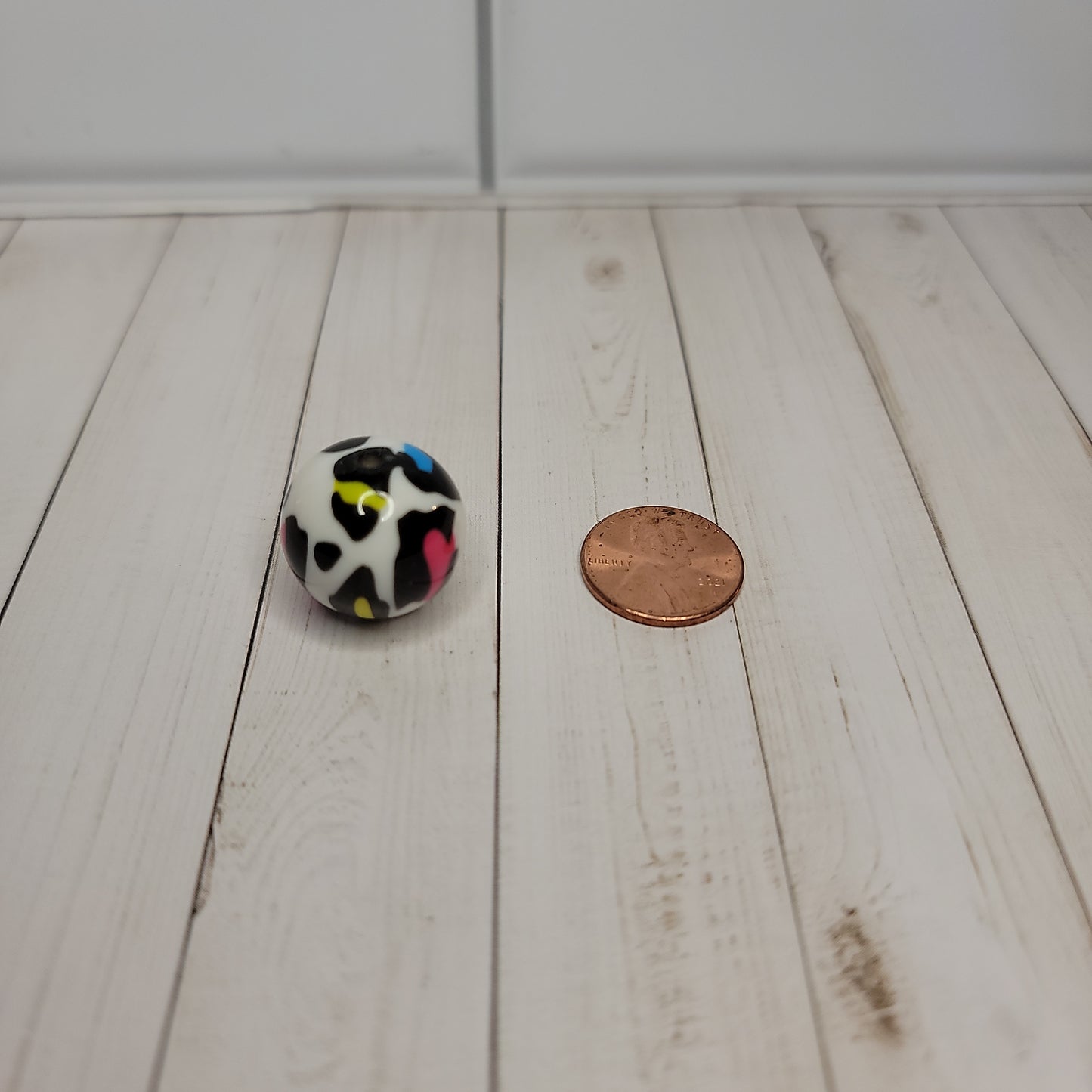 20mm Rainbow Leopard Beads