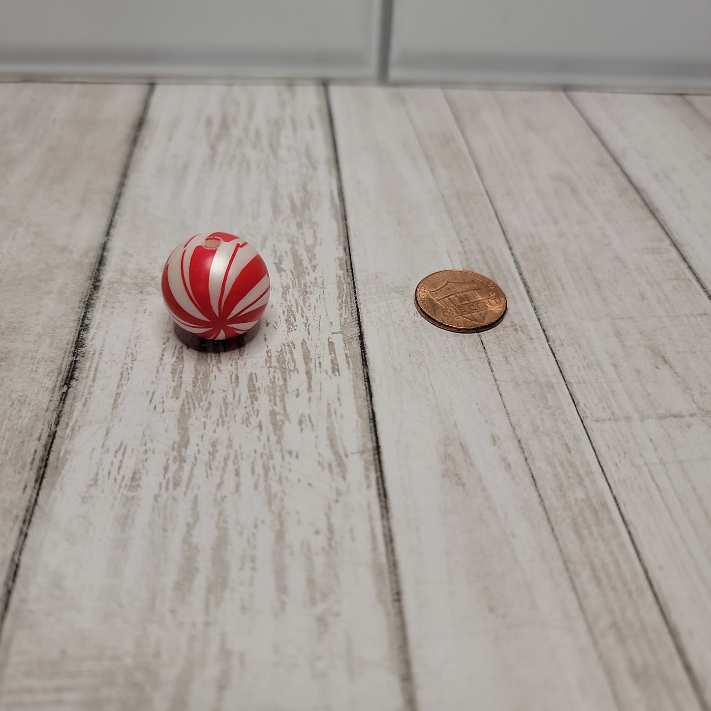 20mm Peppermint Candy Beads