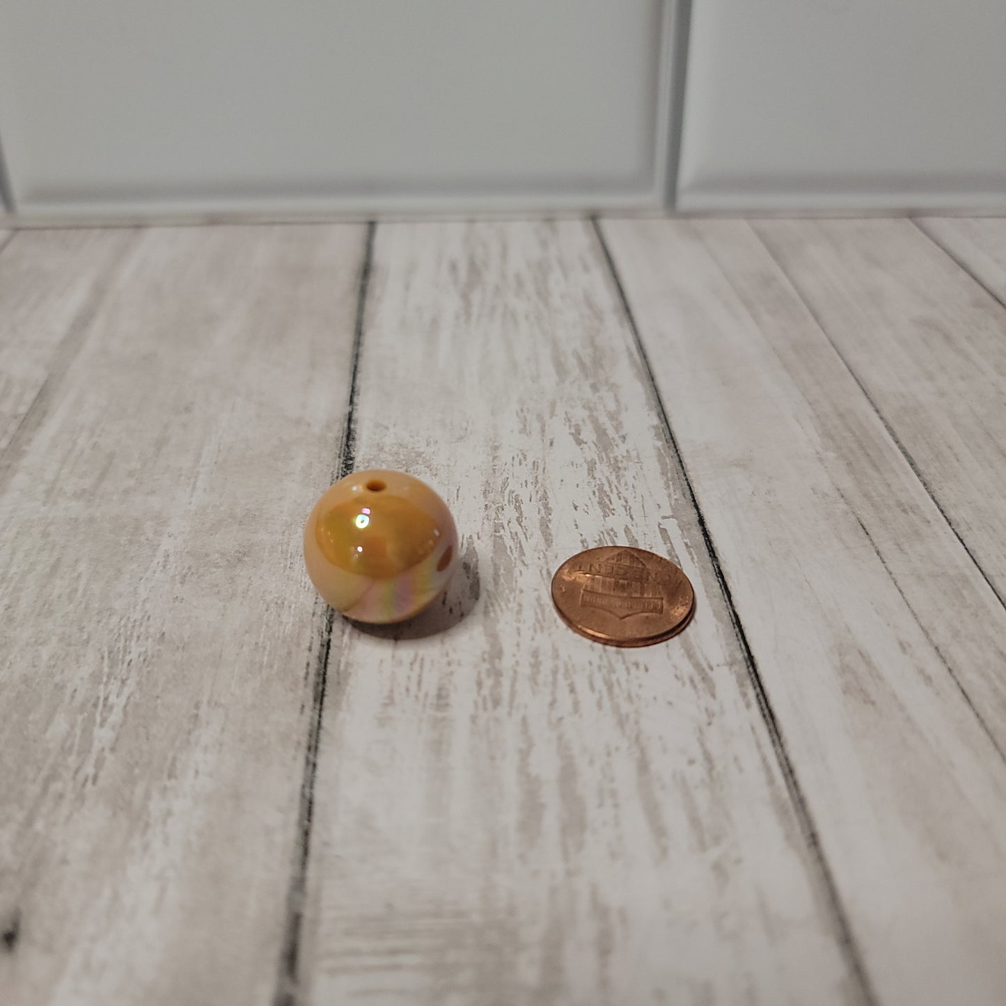 20mm Galaxy Orange Beads