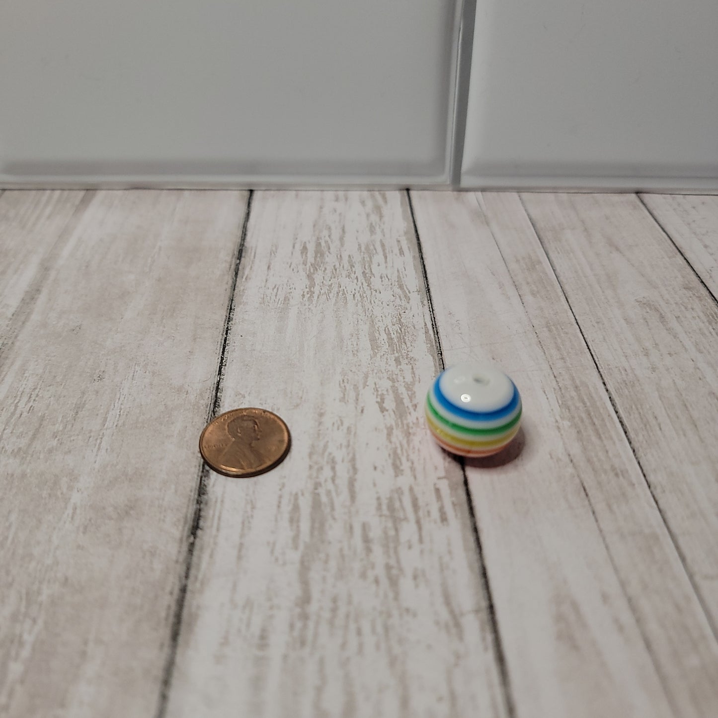 20mm Rainbow Stripe Beads