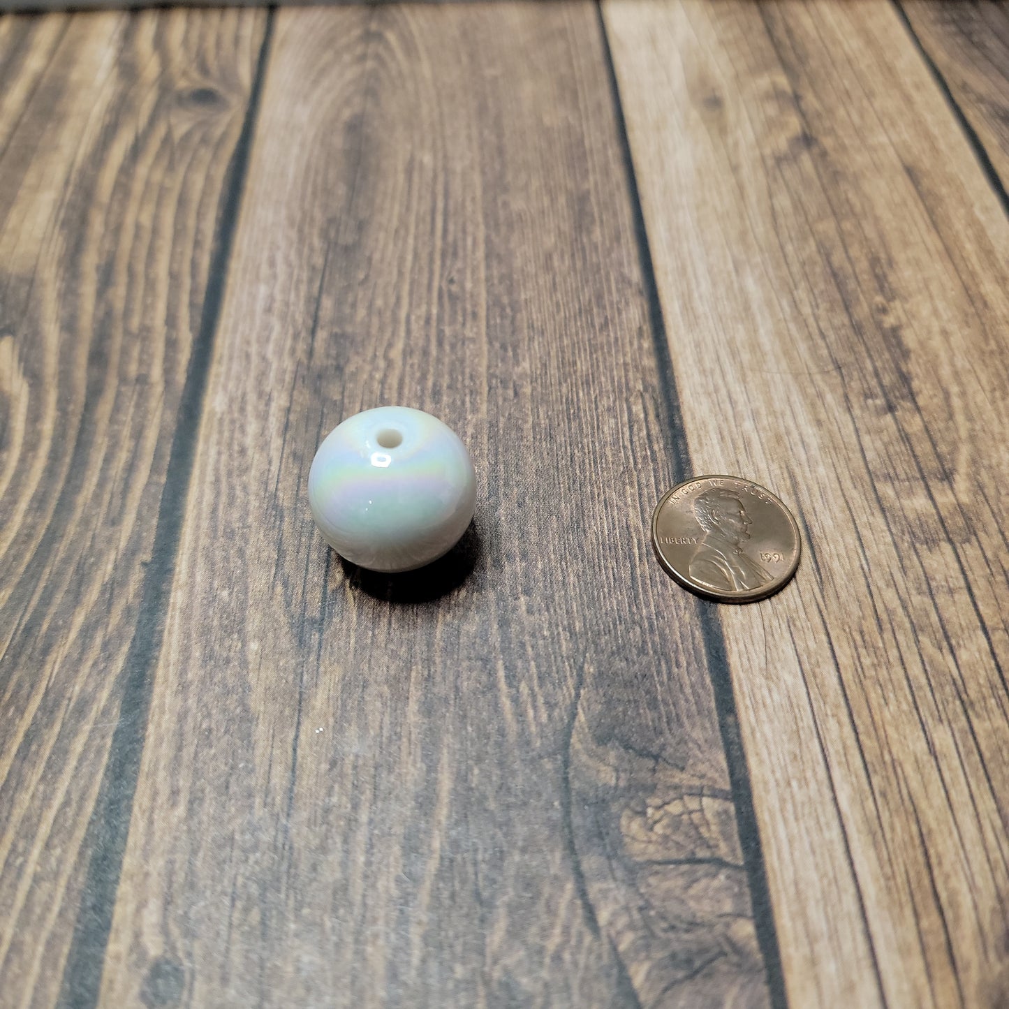 20mm Galaxy White Beads