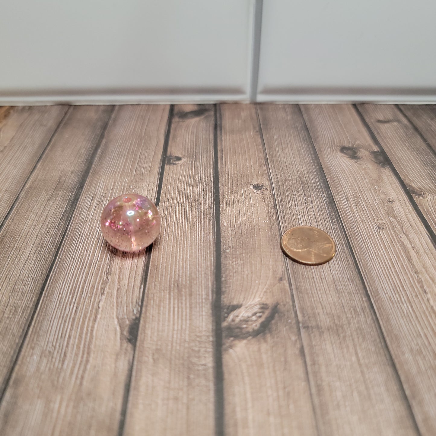 20mm Pink Bubble Beads