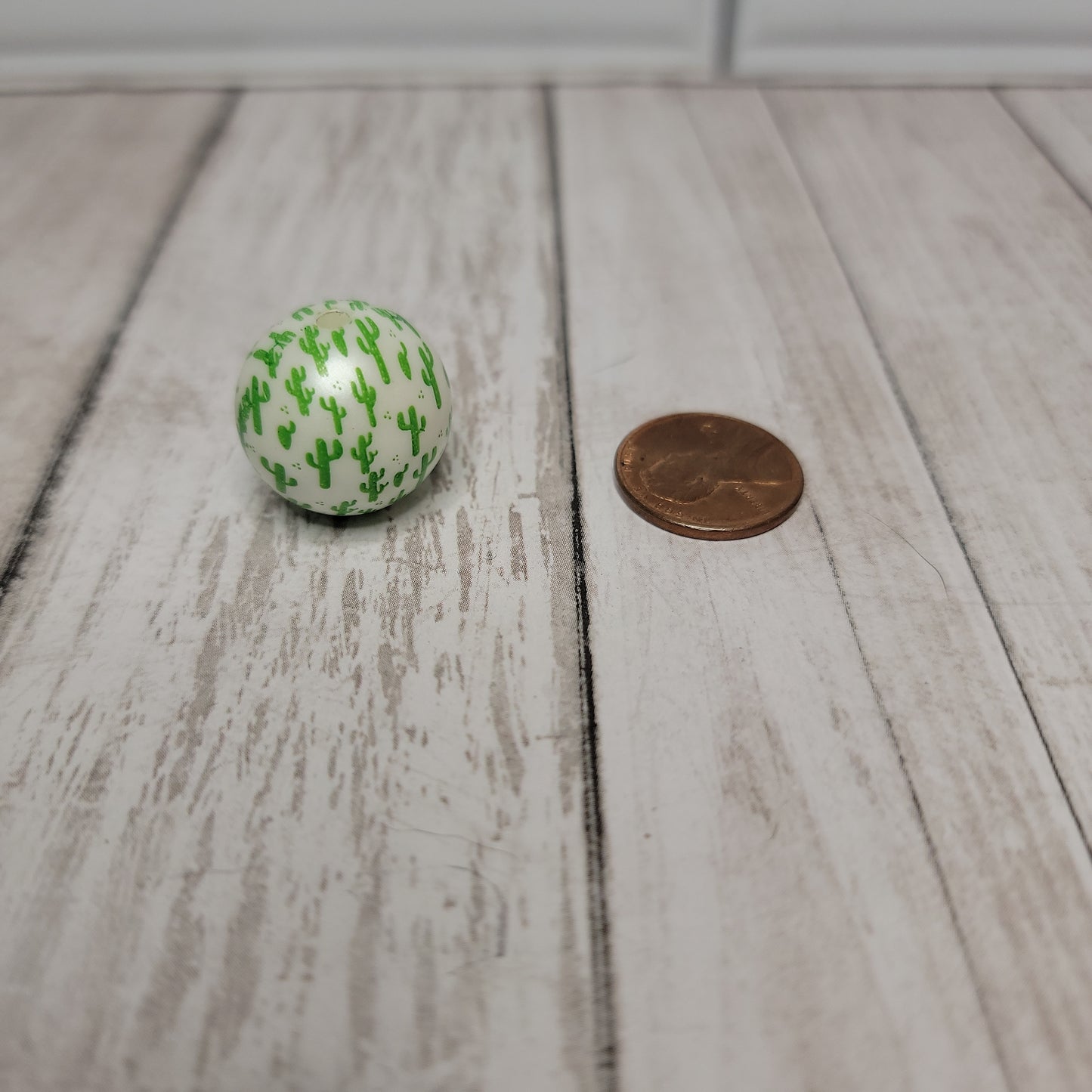 20mm Green Cactus Beads