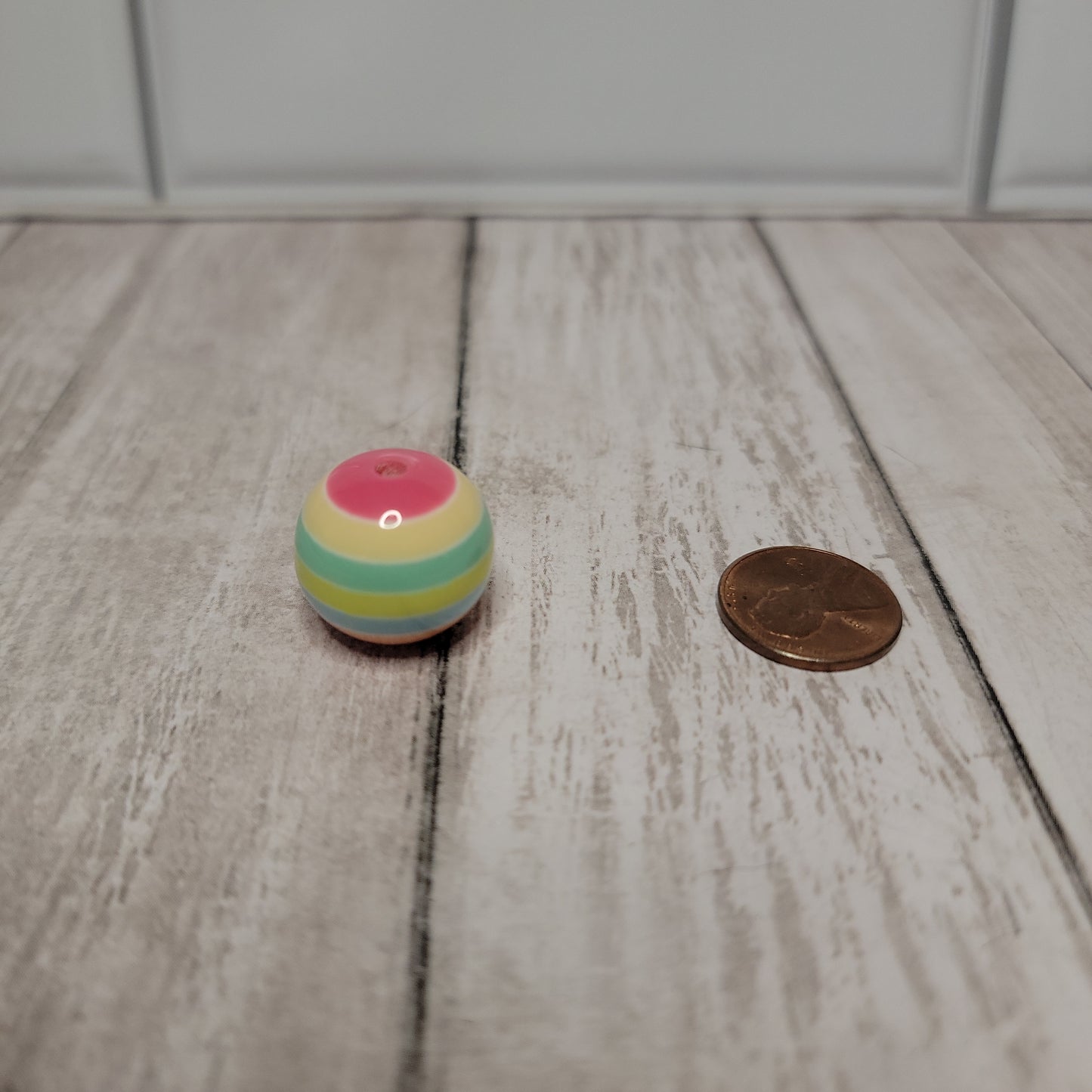 20mm Spring Stripe Beads