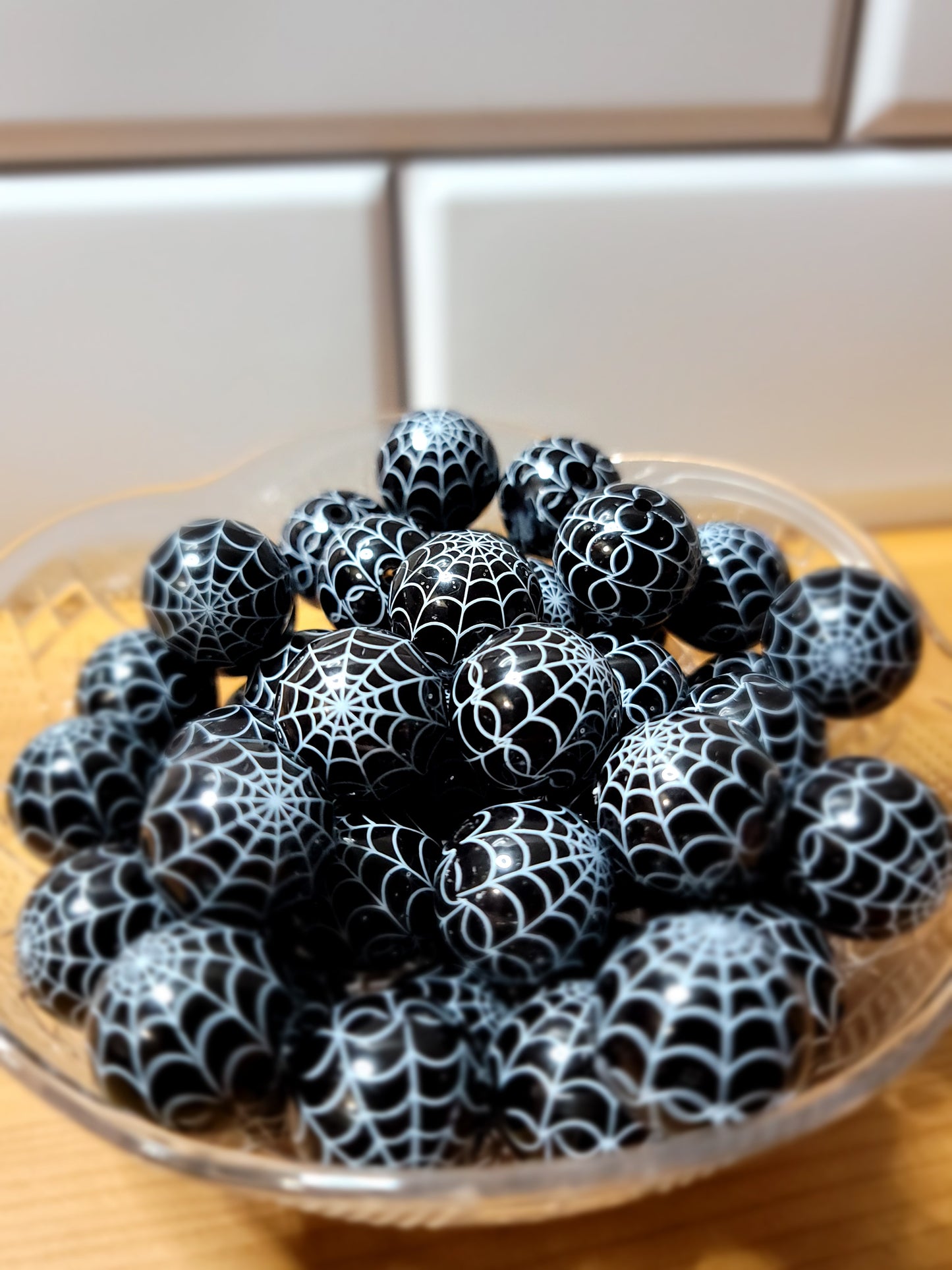 20mm Spider Web Beads