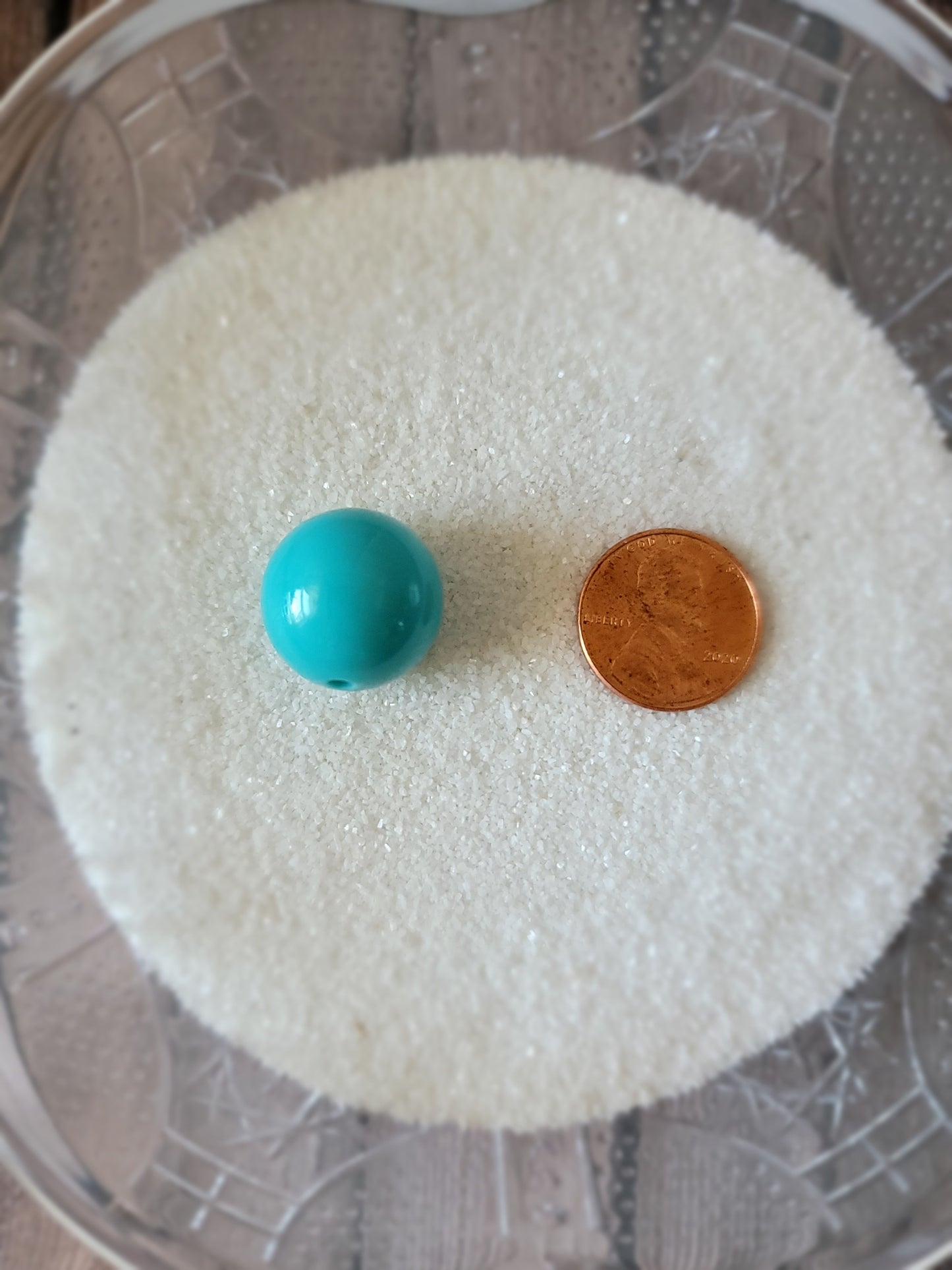 18mm Cyan Beads