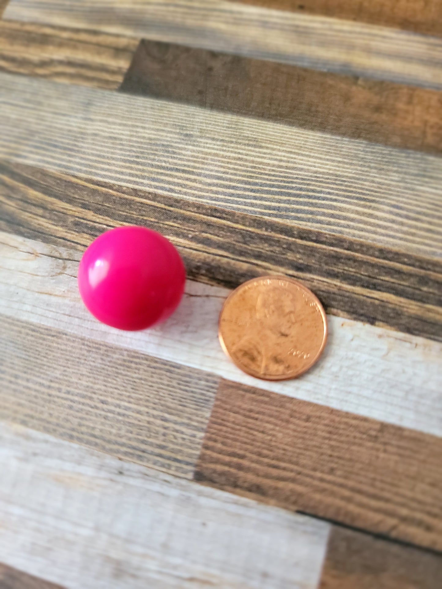 18mm Watermelon Pink Beads