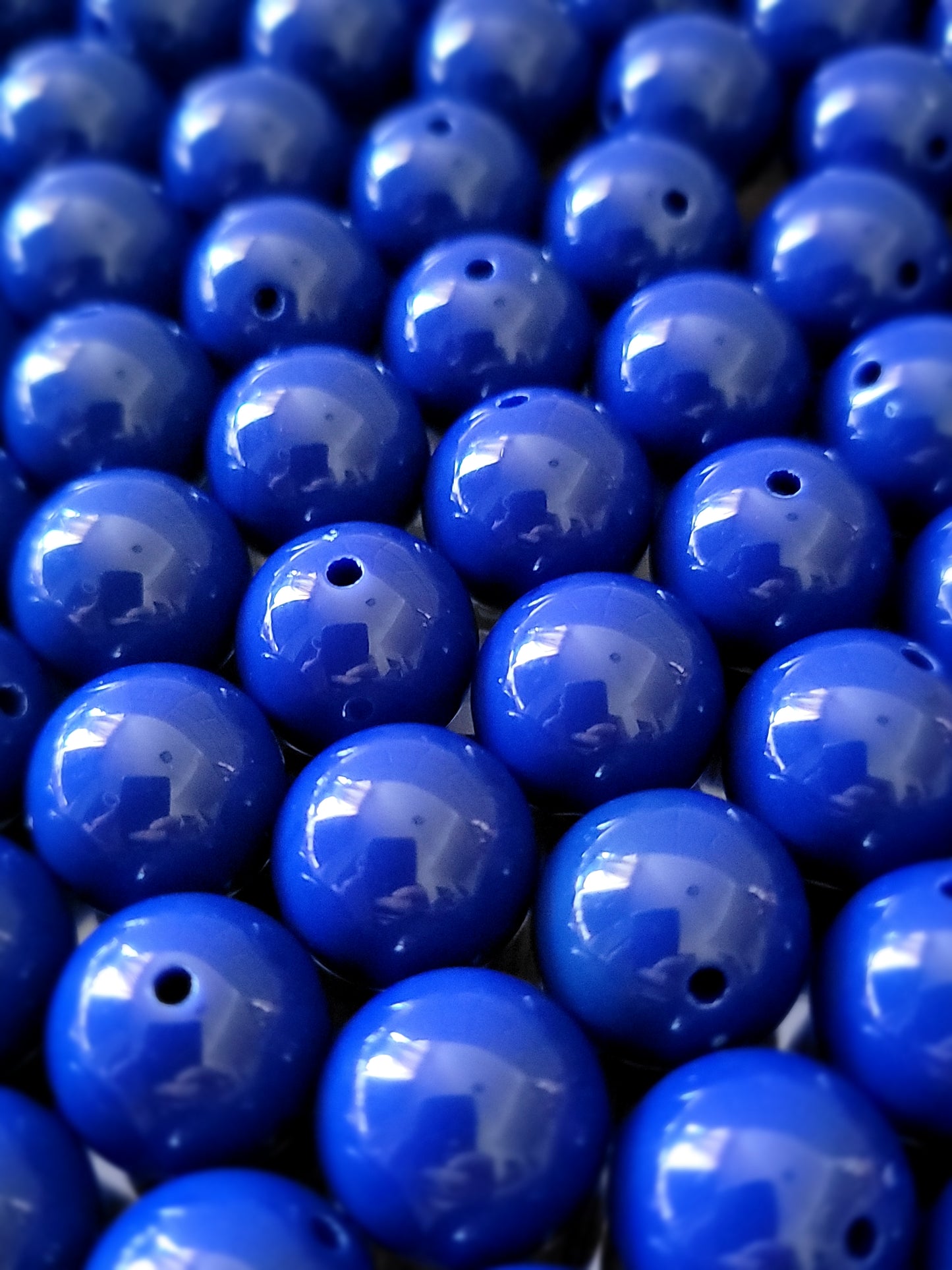 18 or 20 MM Navy Blue Beads