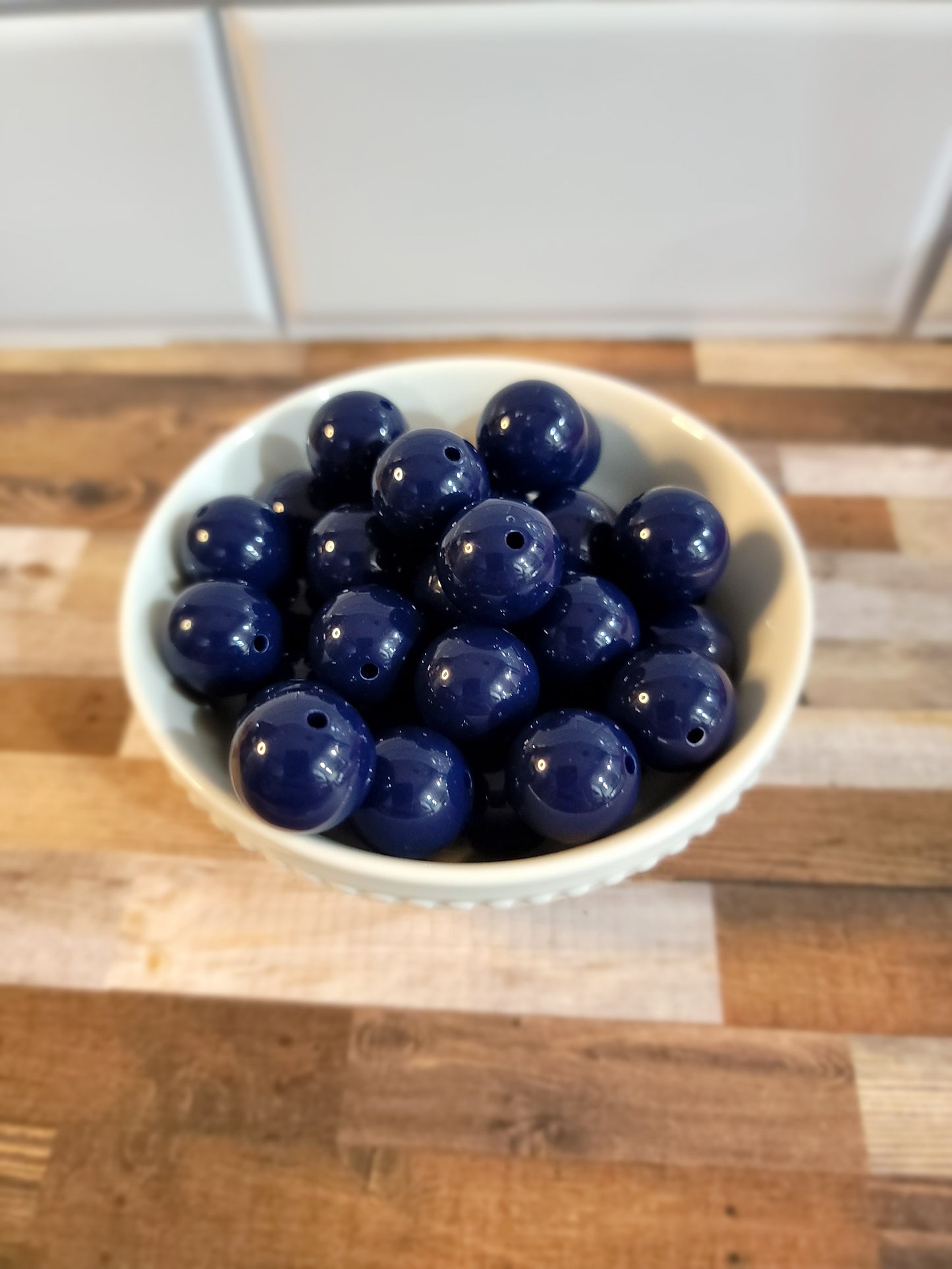 18mm Night Sky Blue Beads