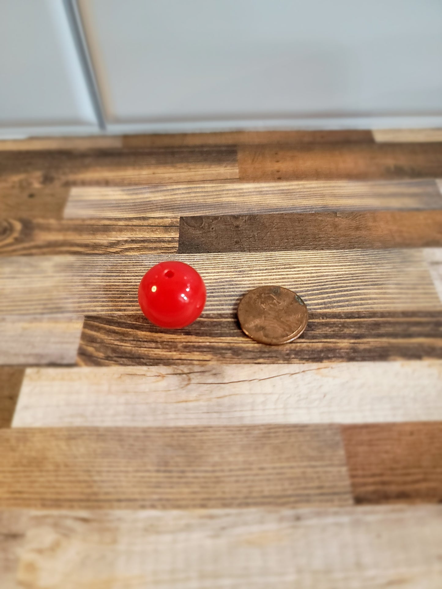 18mm Cherry Red Beads