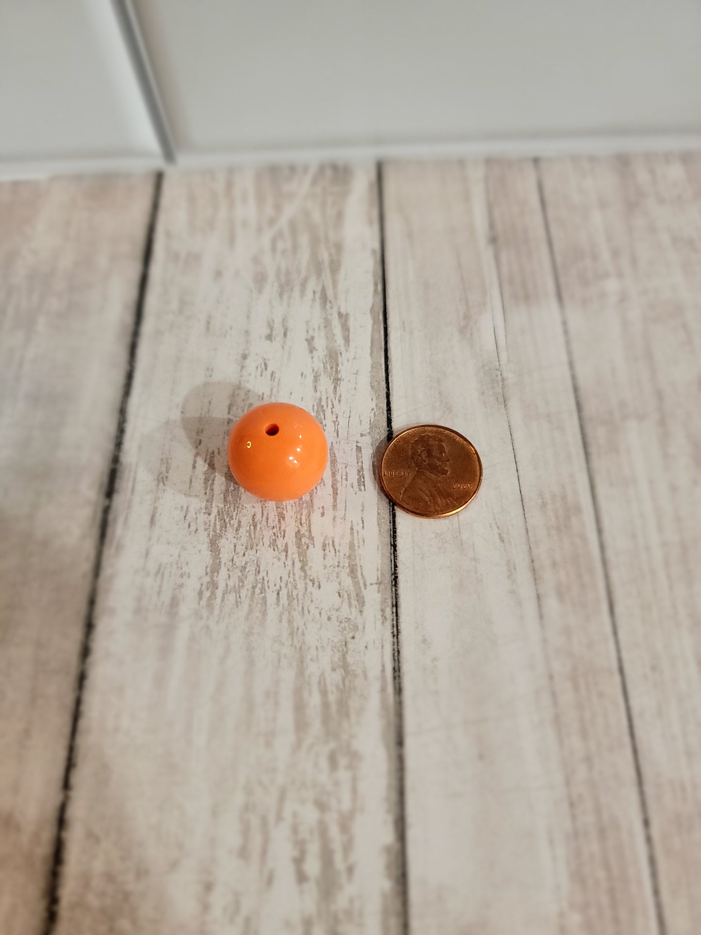 18mm or 20mm Orange Sherbert Beads