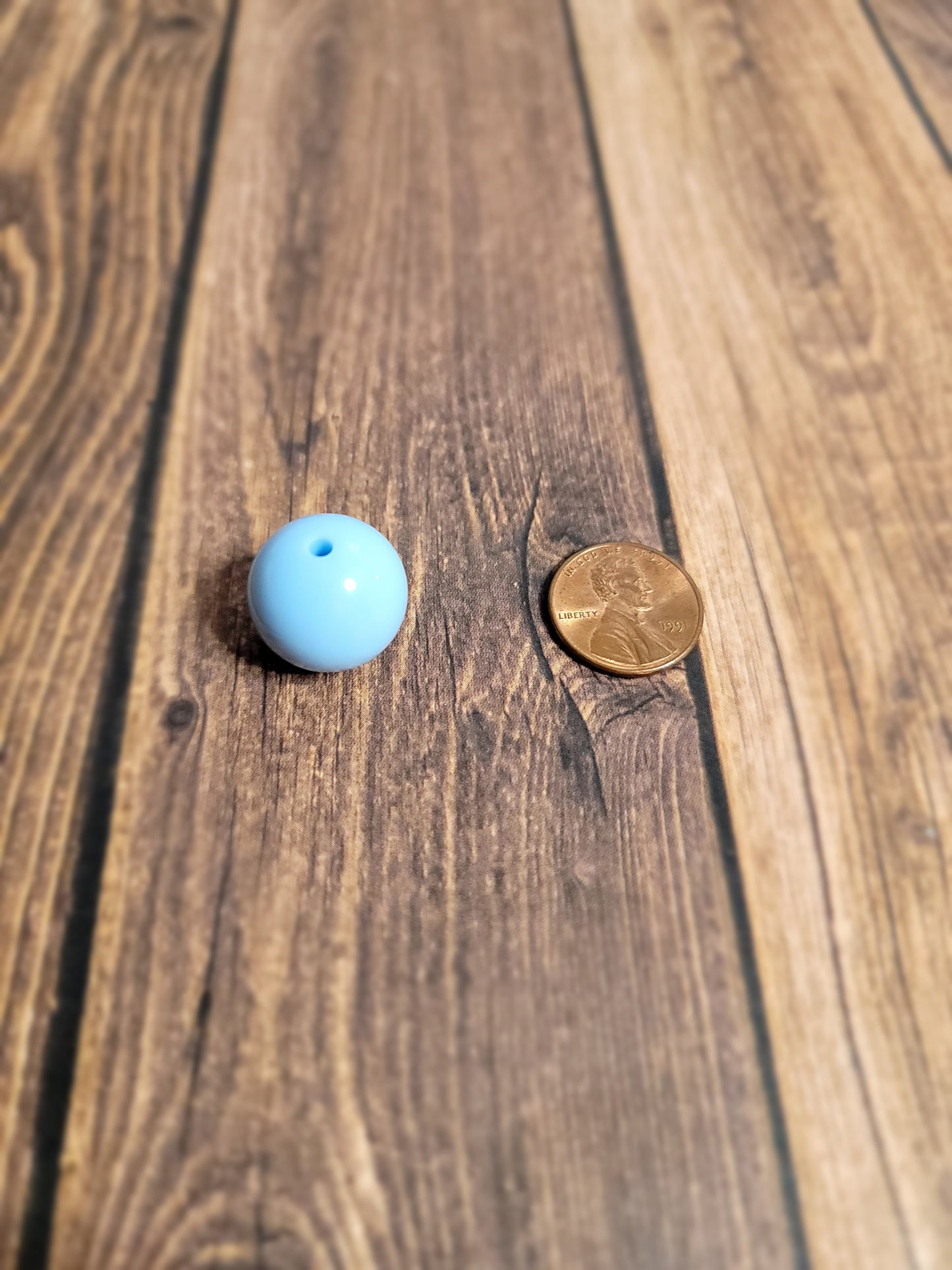 18 or 20mm Pale Blue Beads