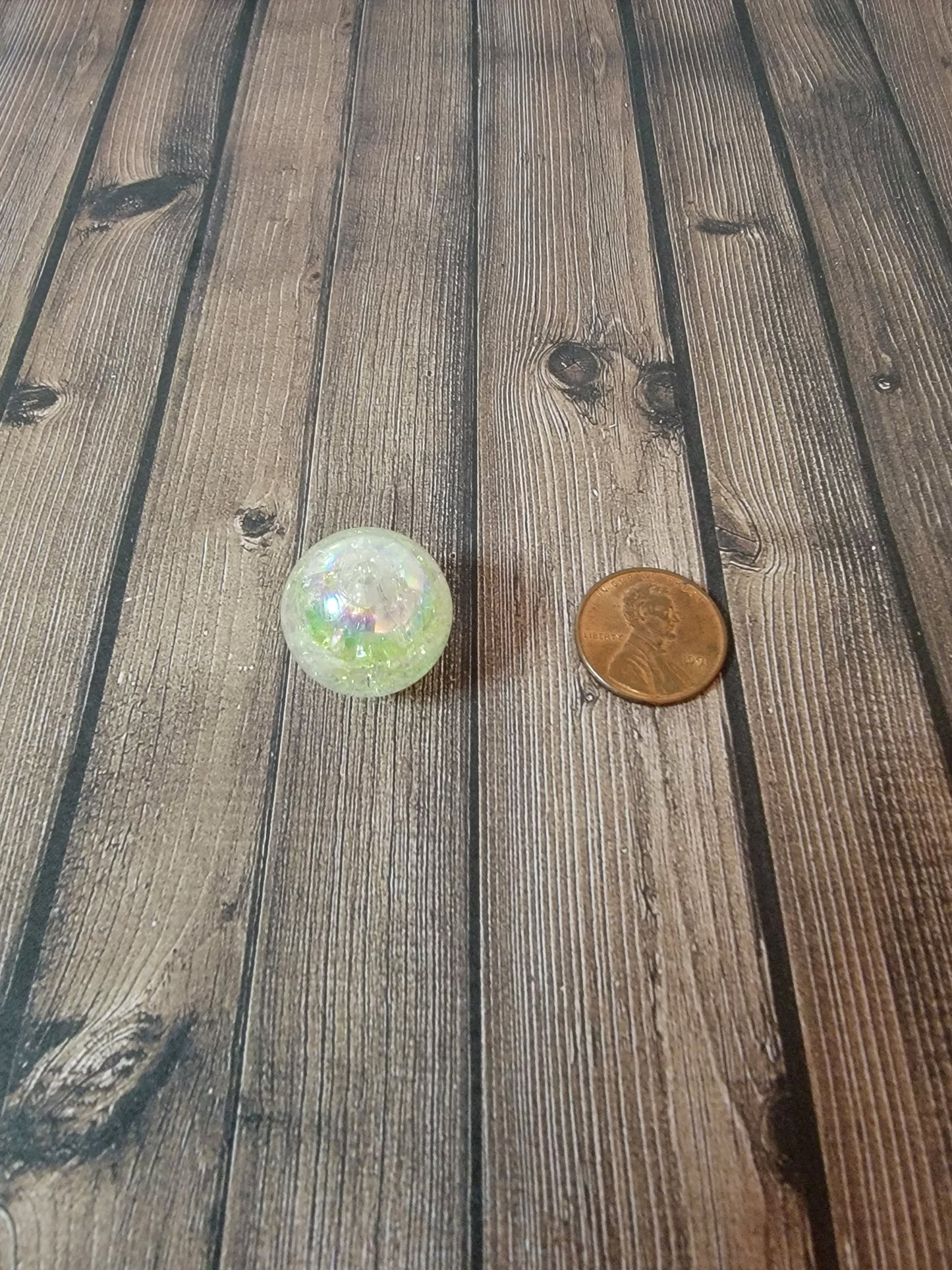 20mm Cosmic White Beads