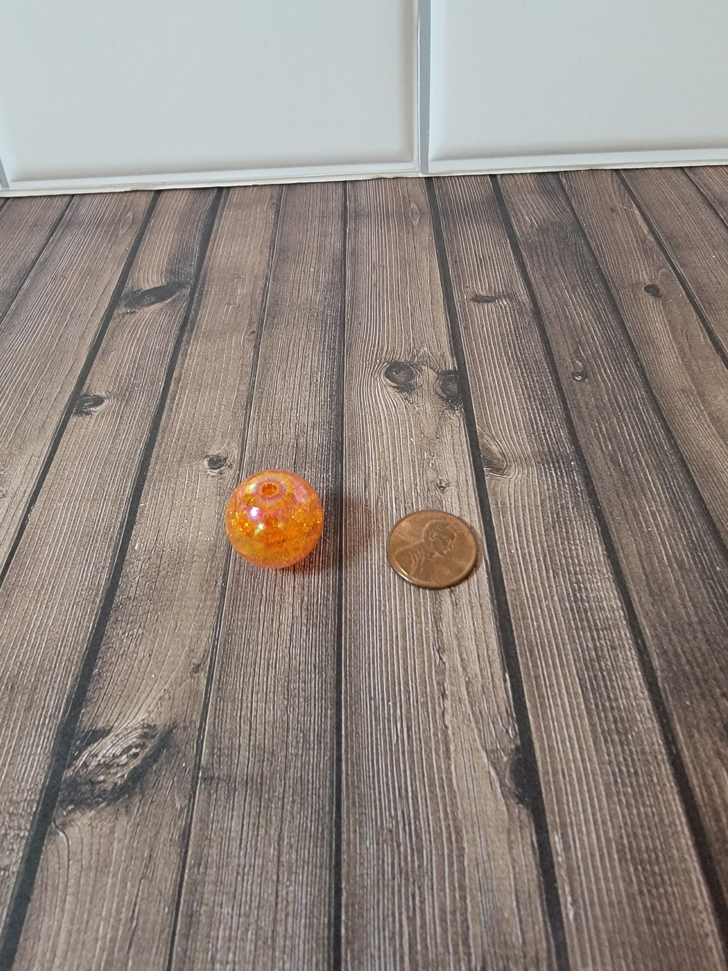 20mm Cosmic Orange Beads