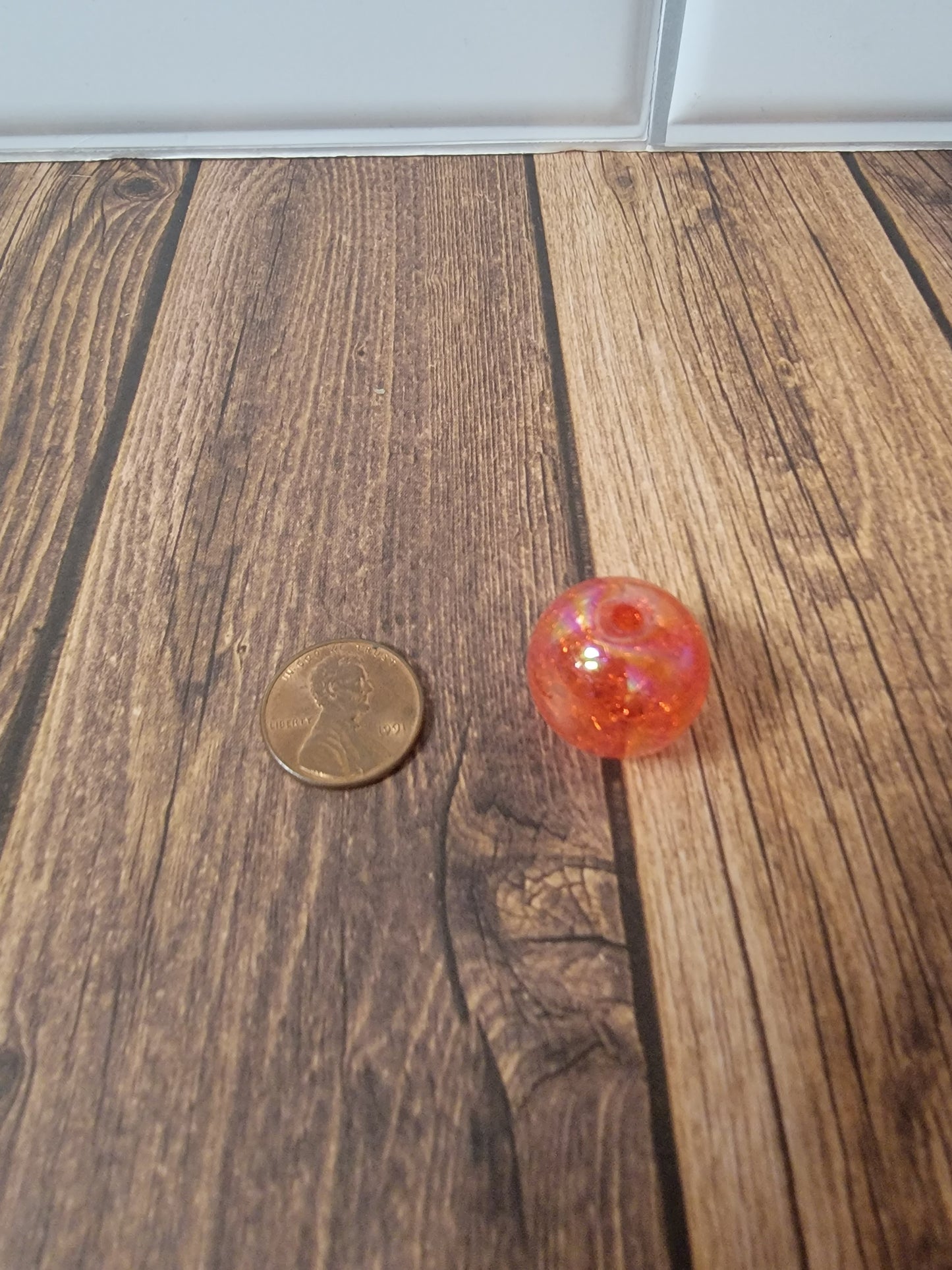 20mm Cosmic Red Beads