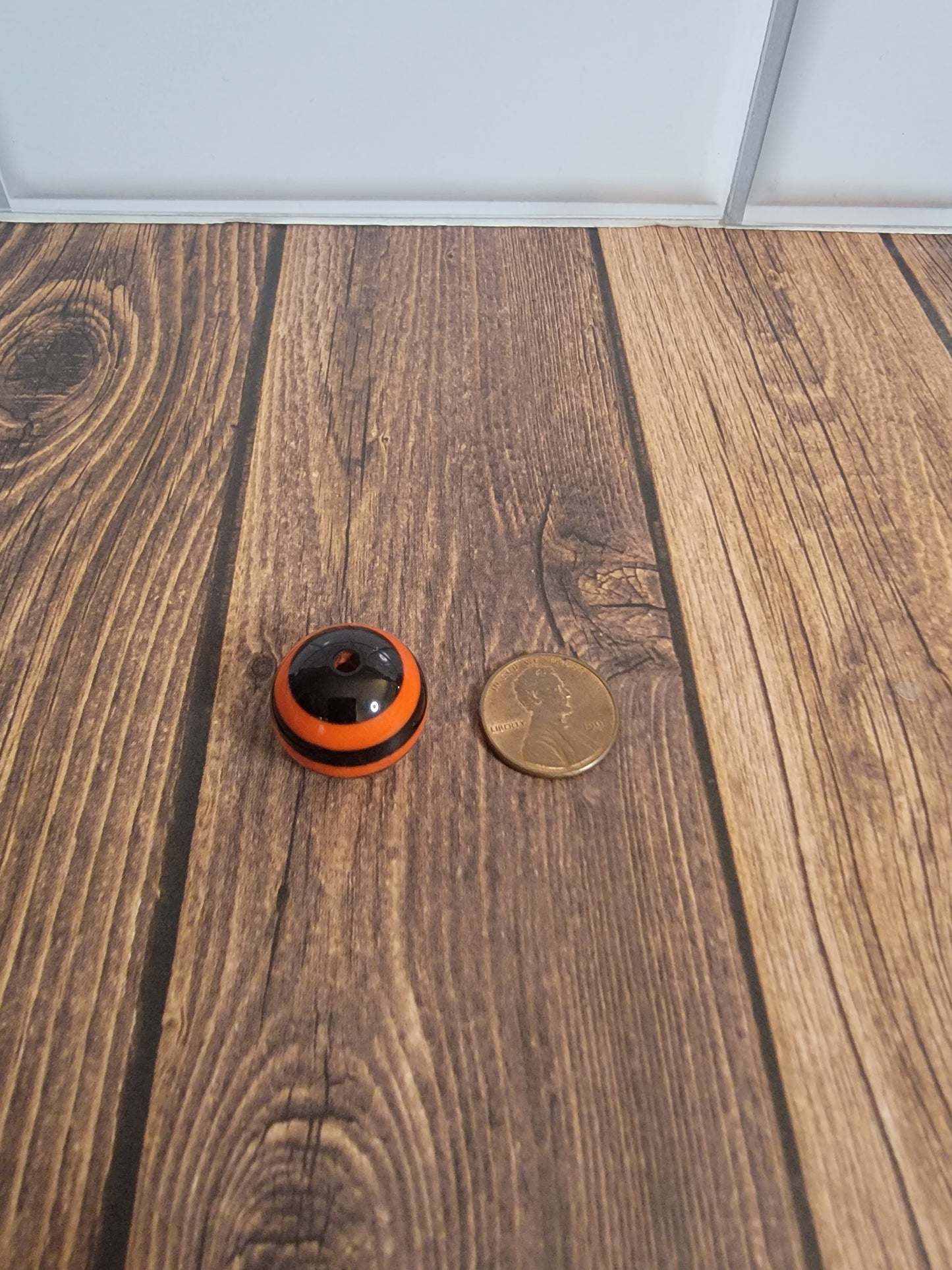 20mm Halloween Stripe Beads