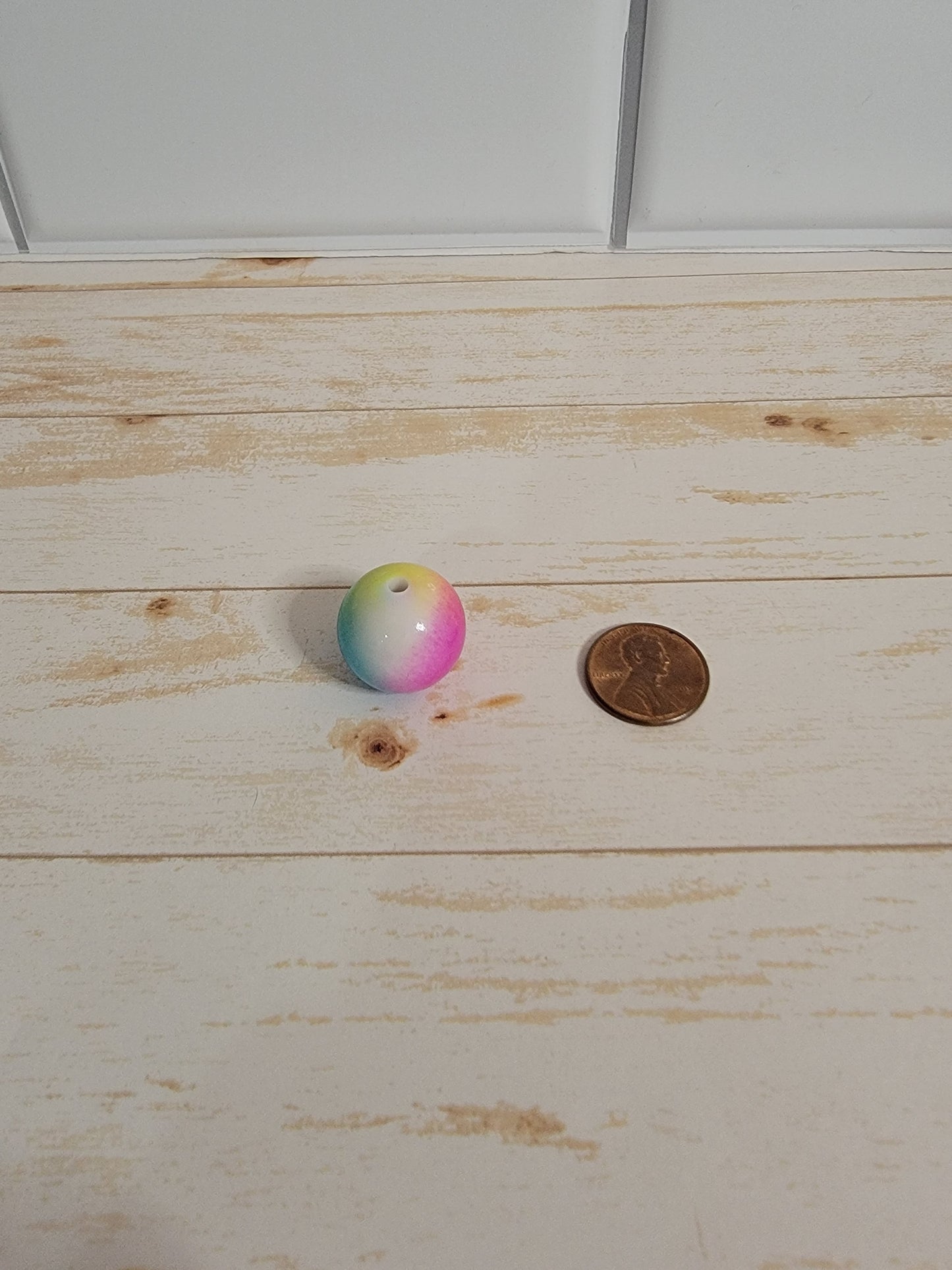 20mm Rainbow Tie Dye Beads