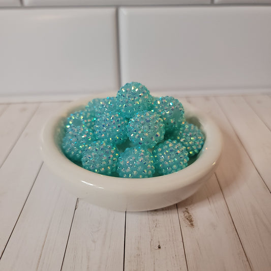 20mm Glamour Turquoise Beads