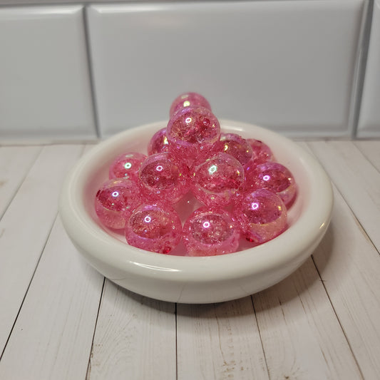20mm Cosmic Hot Pink Beads