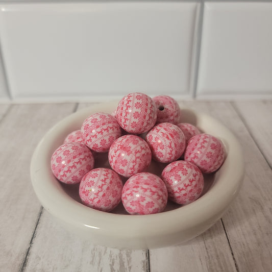 20mm Red Christmas Sweater Beads