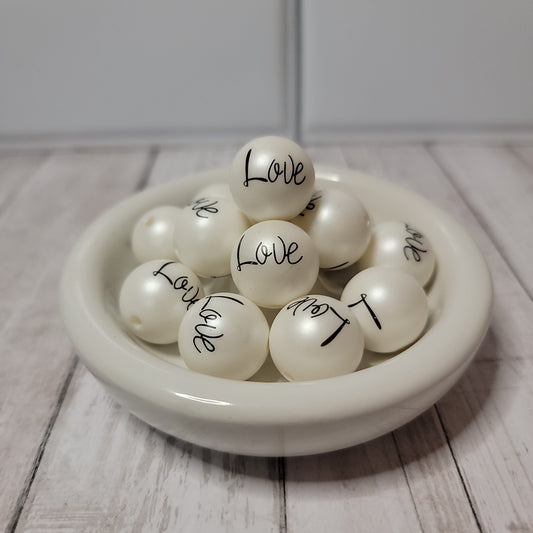 20mm Valentine Love Beads