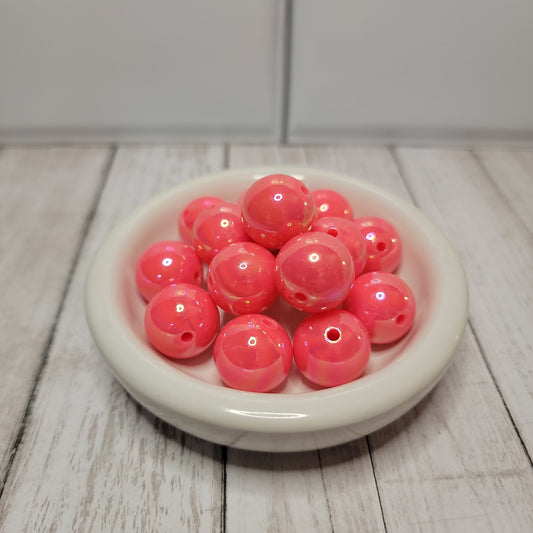 20mm Galaxy Hot Pink Beads