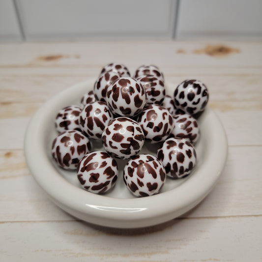 20mm Cow Beads (brown)