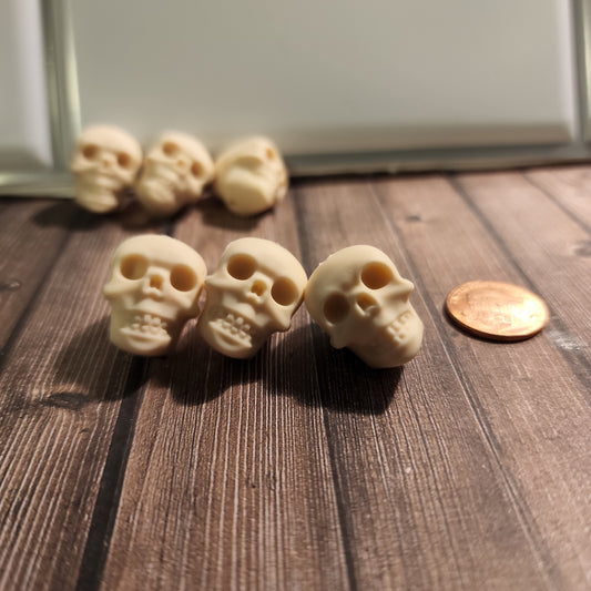 Silicone White Skull Focal