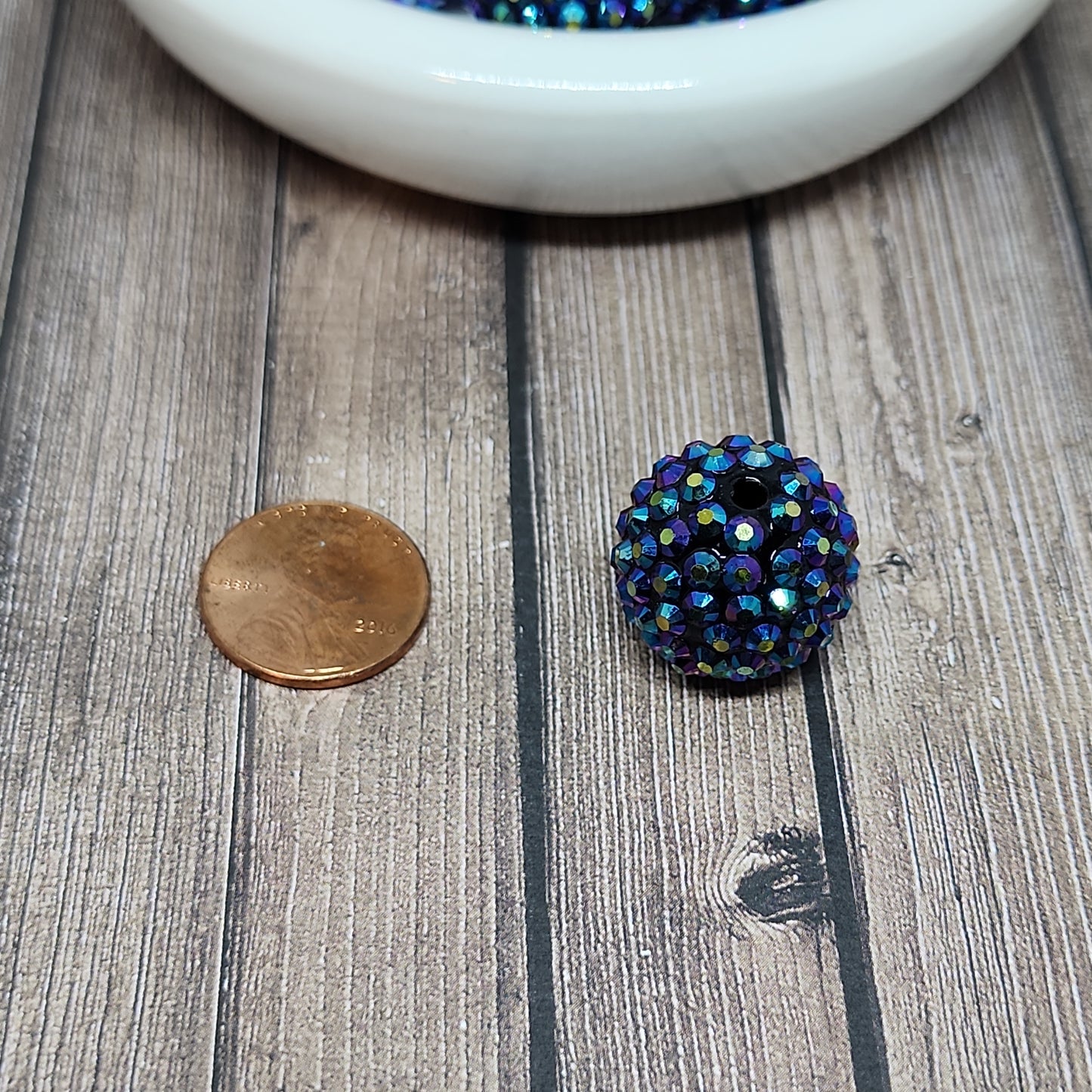 20mm Glamour Blueberry Beads