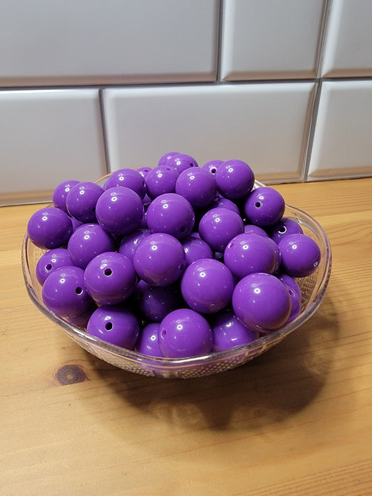 18 MM Purple Beads