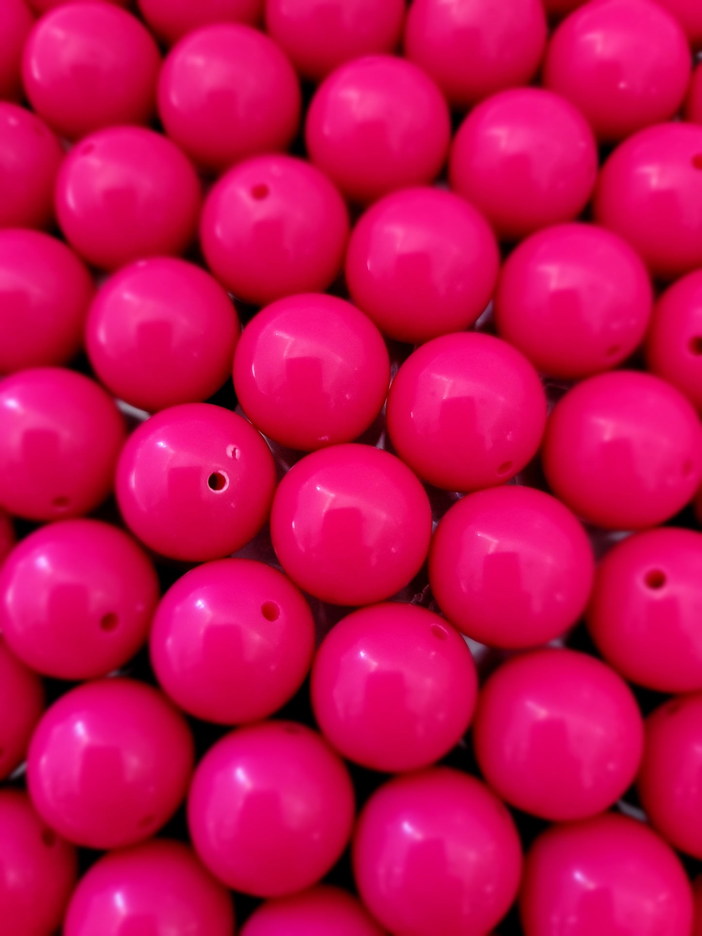 18mm Watermelon Pink Beads
