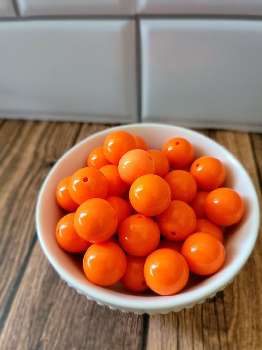 18 MM Orange Beads