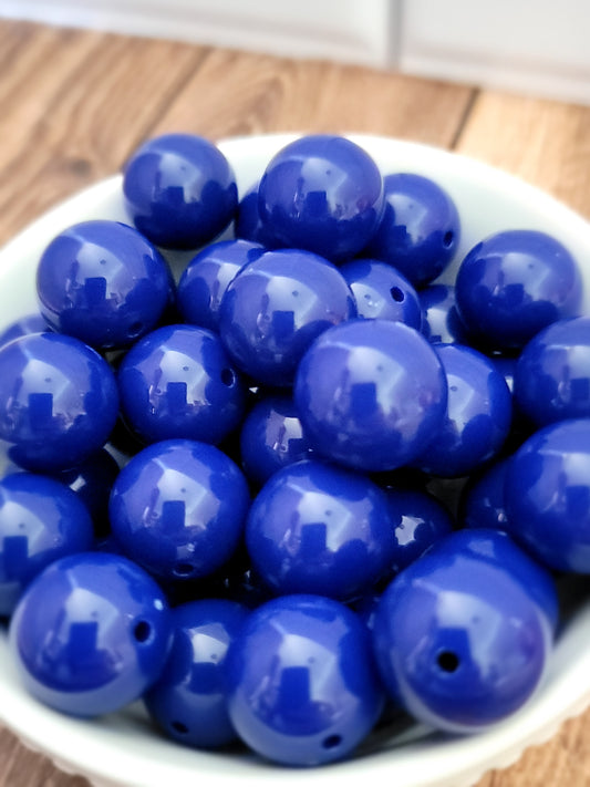 18 or 20 MM Navy Blue Beads