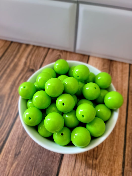 18 MM Green Apple Beads