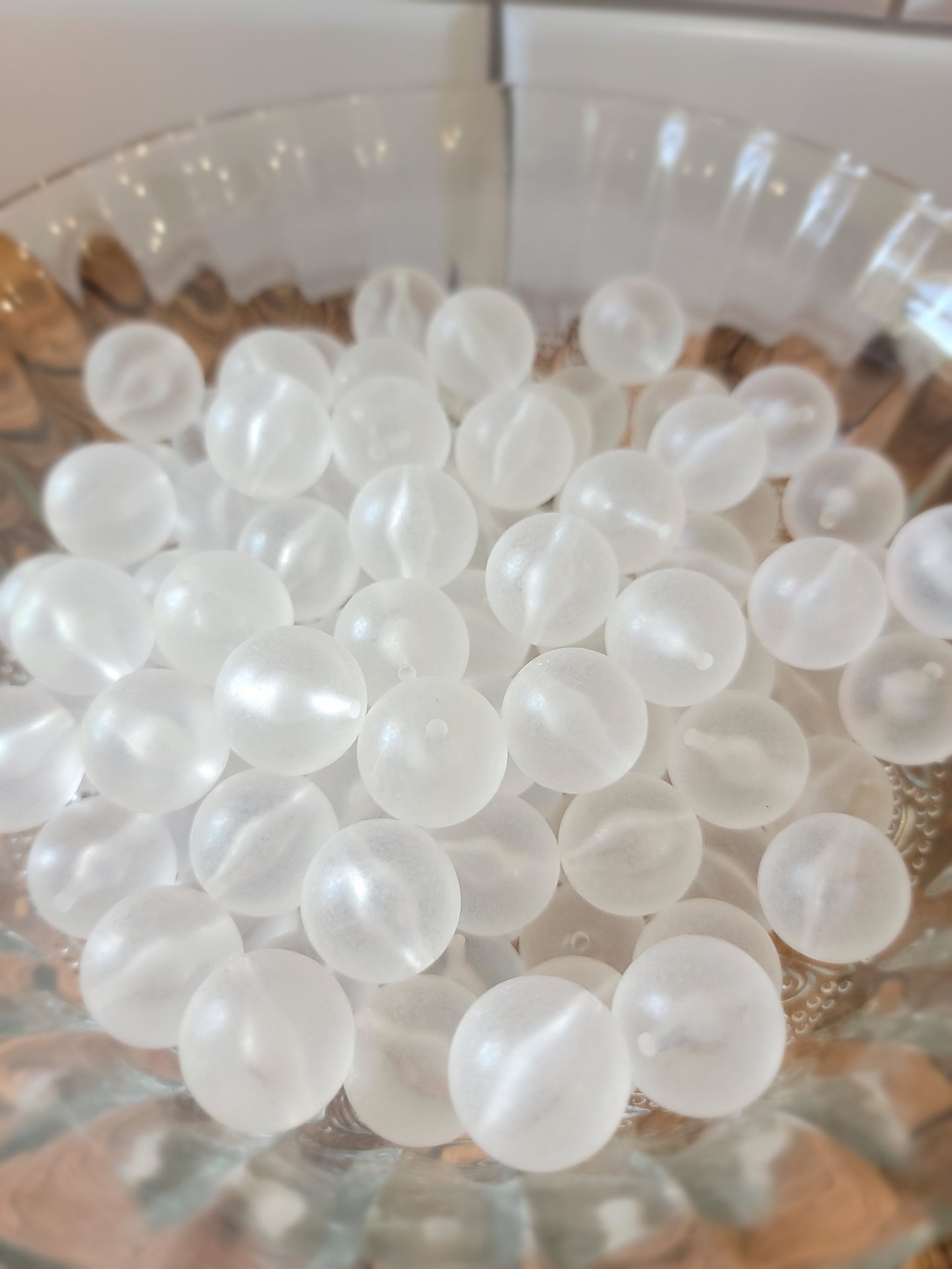20mm Frosted Beads