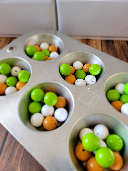 18 MM Key Lime Pie Bead Mix