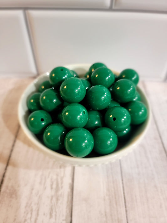 18mm Merry Green Beads
