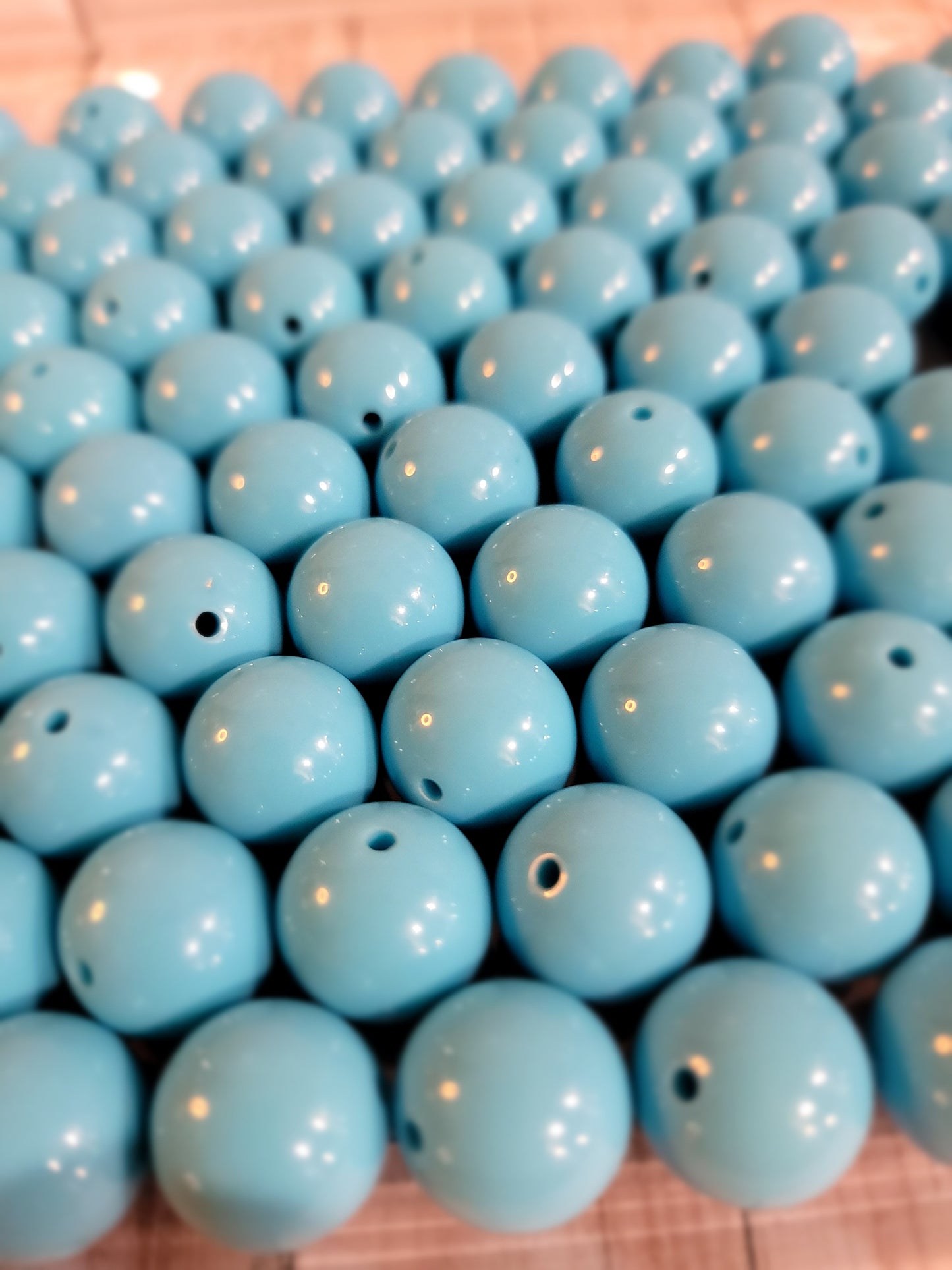 18mm Sky Blue Beads