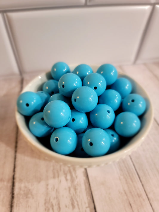 18mm Sky Blue Beads