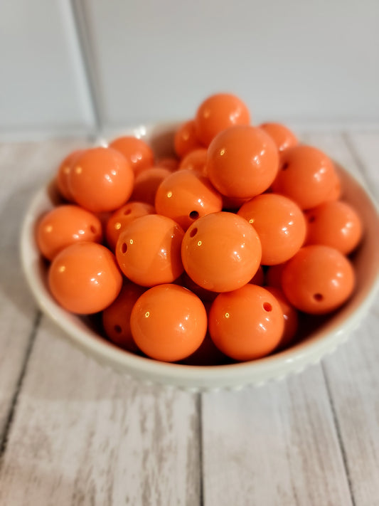 18mm or 20mm Orange Sherbert Beads