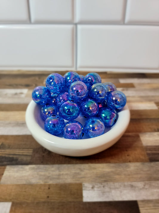 20mm Cosmic Royal Blue Beads