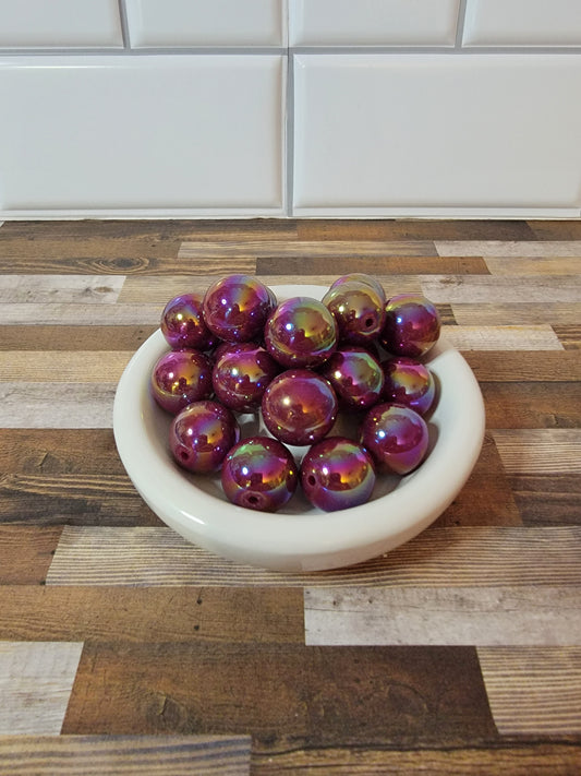 20mm Galaxy Merlot Beads