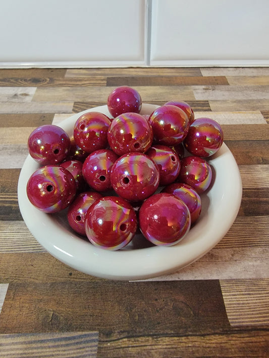 20mm Galaxy Red Beads