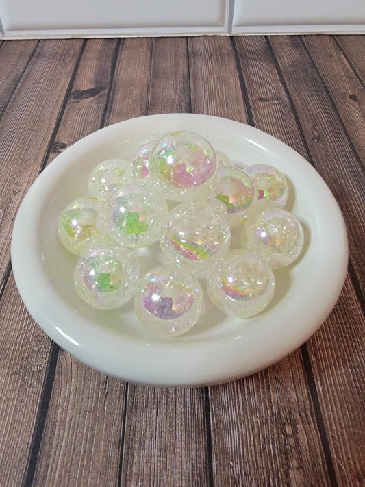 20mm Cosmic White Beads