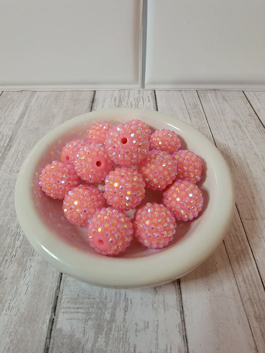 20mm Glamour Pink Beads