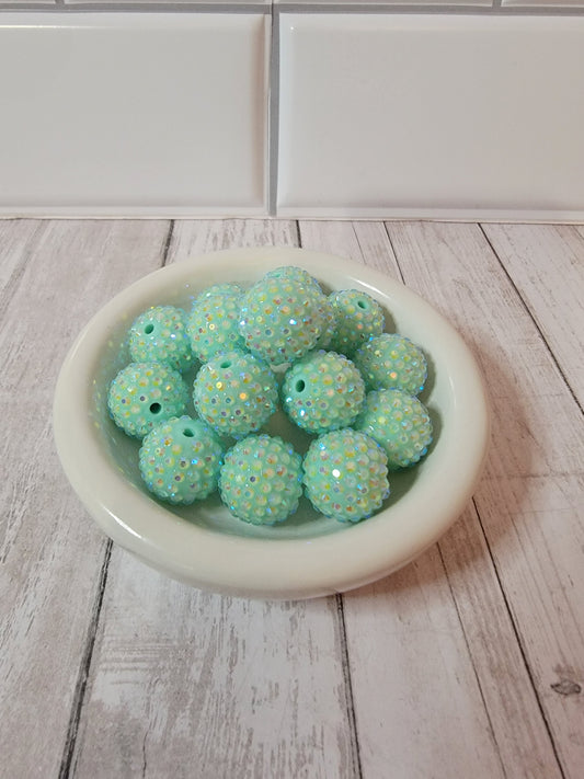 20mm Glamour Mint Beads