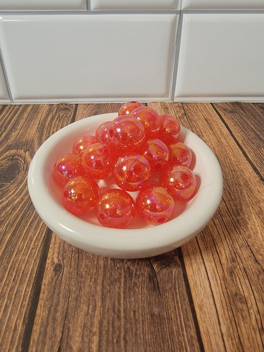 20mm Cosmic Red Beads