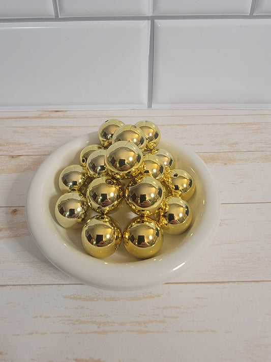 20mm Gold Beads